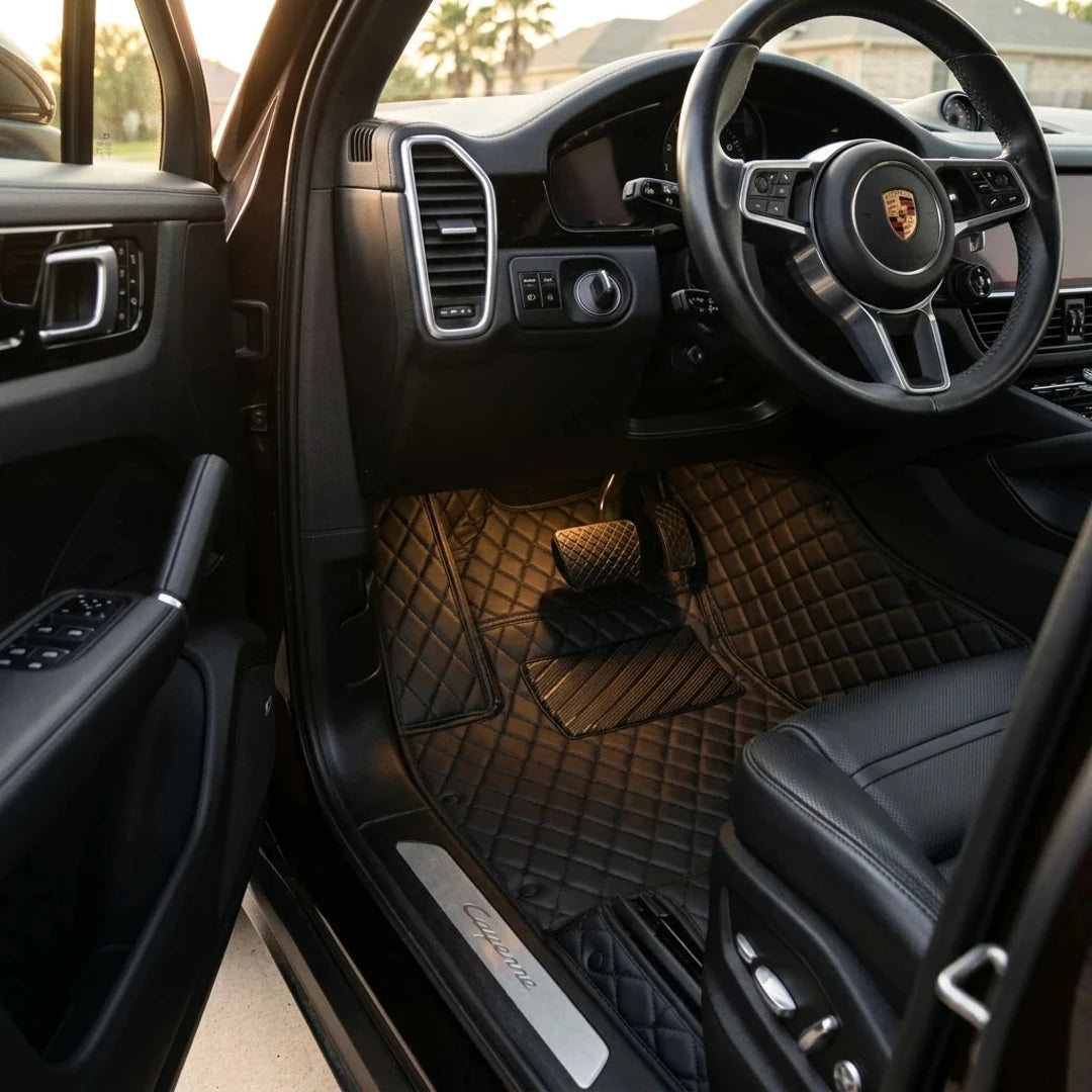 Tapis d'auto sur mesure Diamond - Tout noir