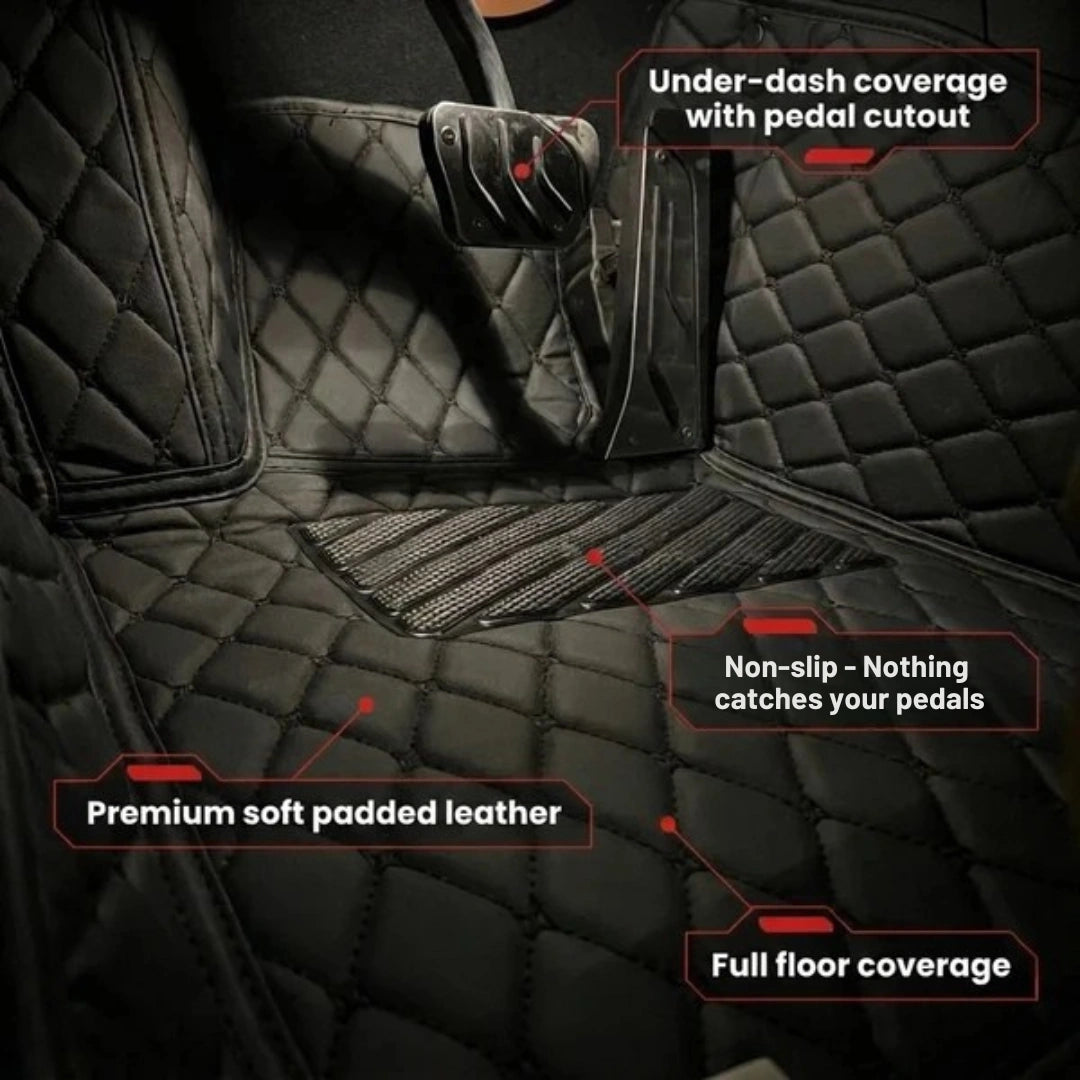 Tapis d'auto sur mesure Diamond - Tout noir