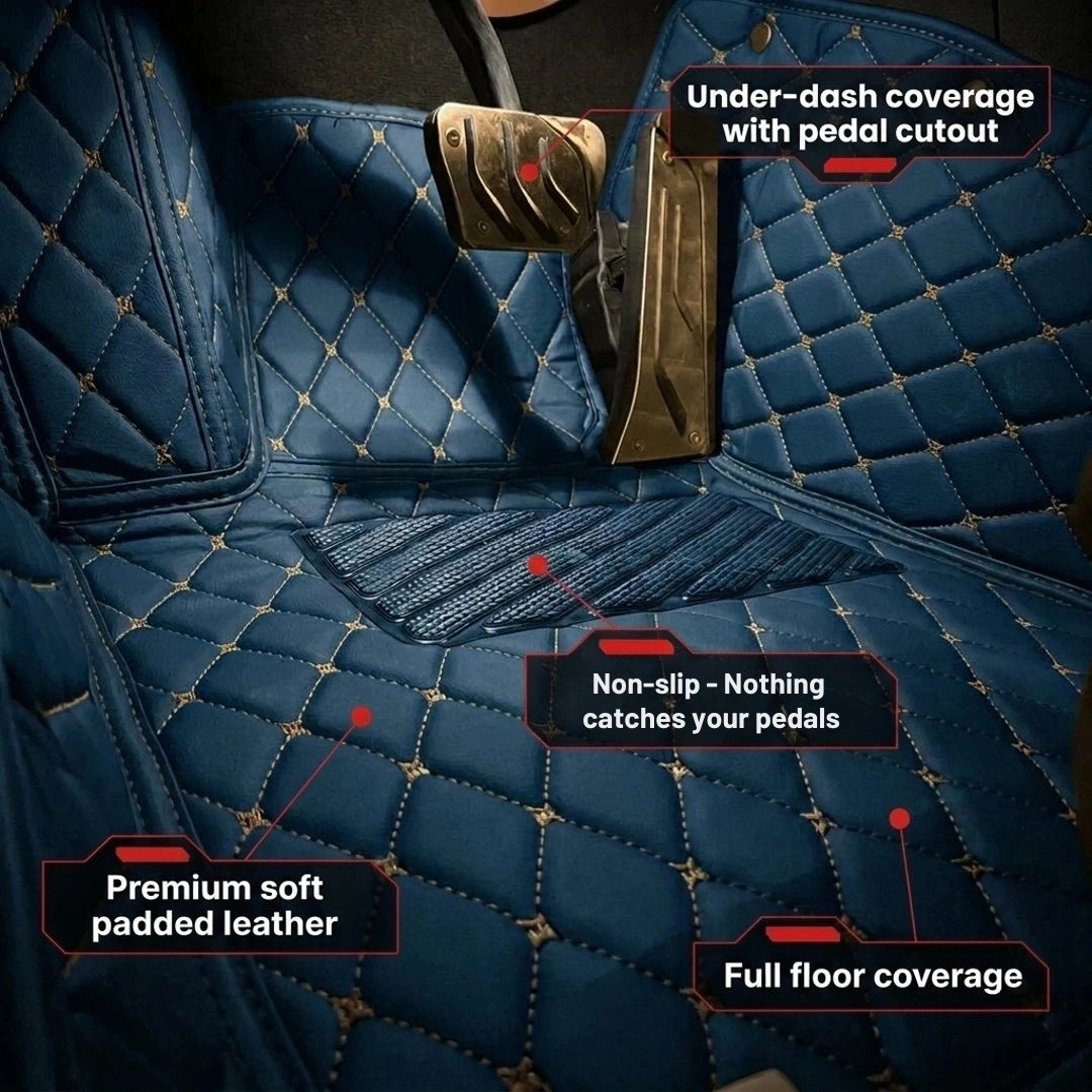 Tapis d'auto sur mesure Diamond - Bleu vintage