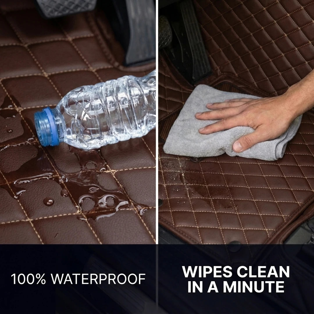 Tapis d'auto sur mesure Diamond - Brun chocolat