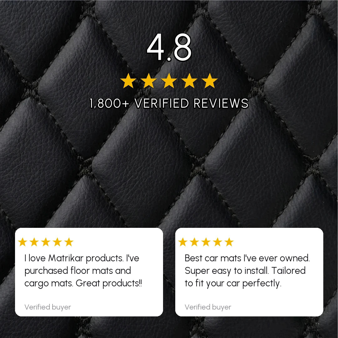 Tapis d'auto sur mesure Diamond - Tout noir