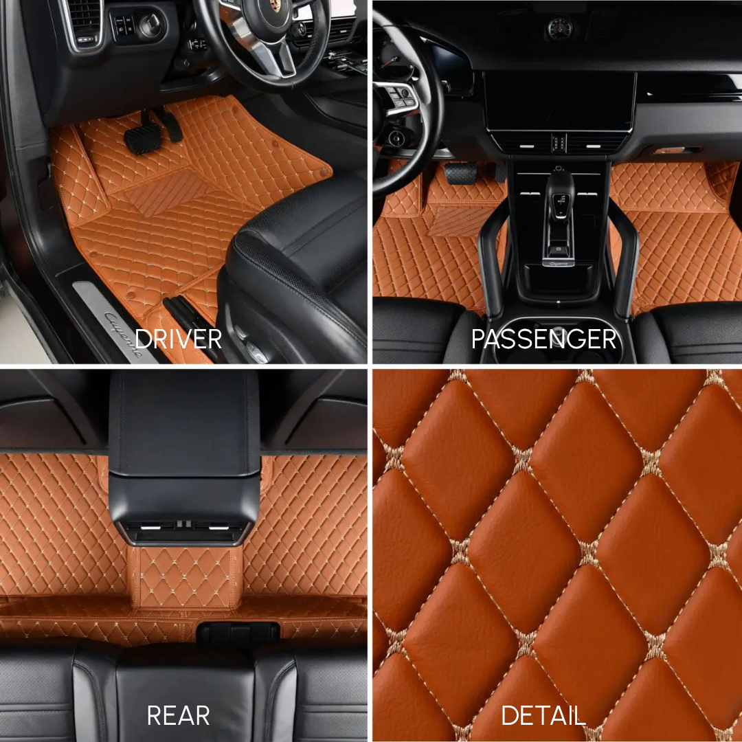 Diamond Series Custom Fit Car Mats - Caramel Brown