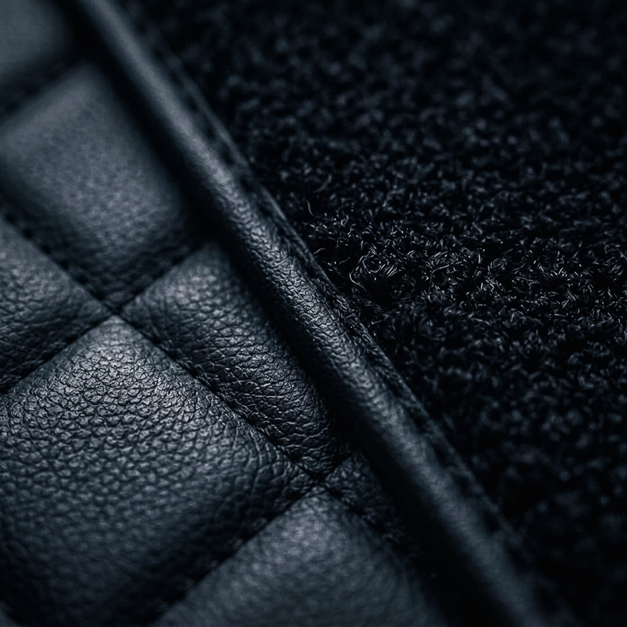 Dual-Layer Series Custom Fit Car Mats - All Black & Black Top Carpet