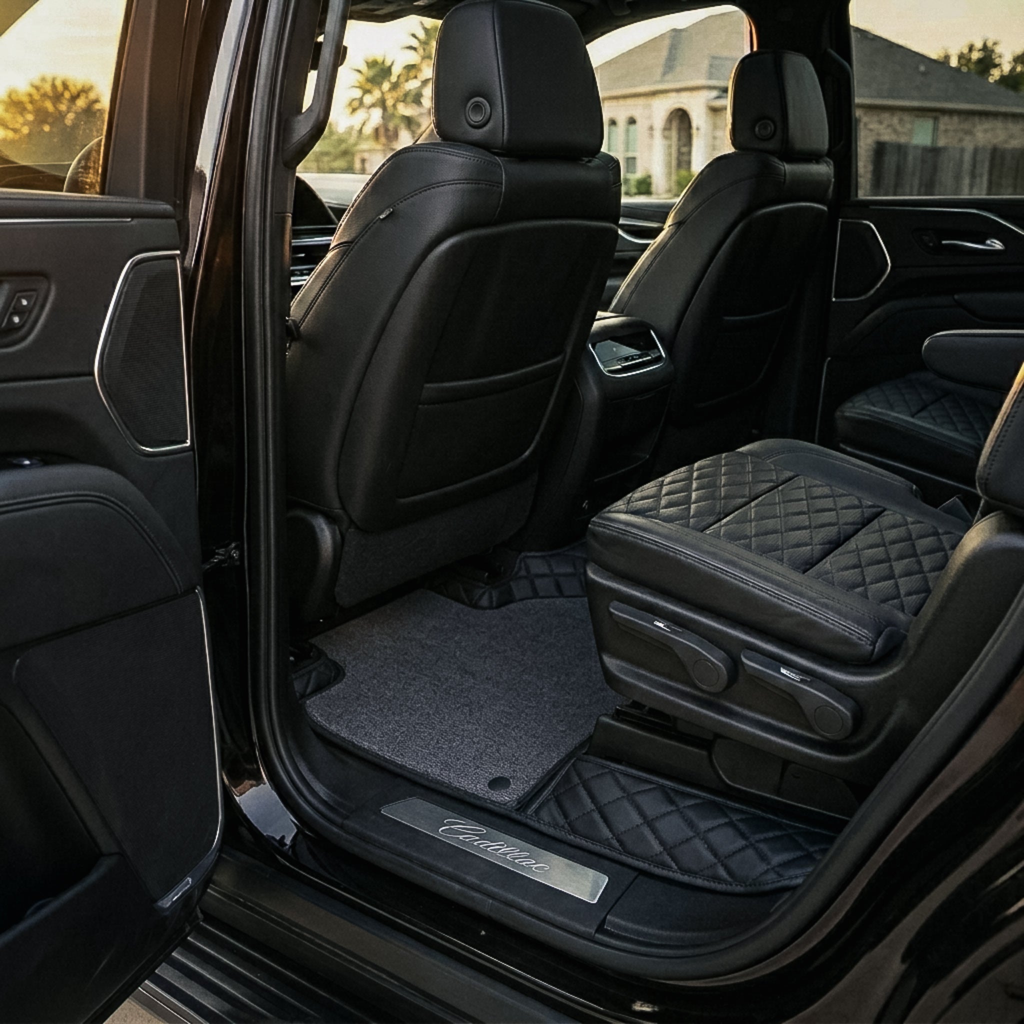 Dual-Layer Series Custom Fit Car Mats - All Black & Grey Top Carpet