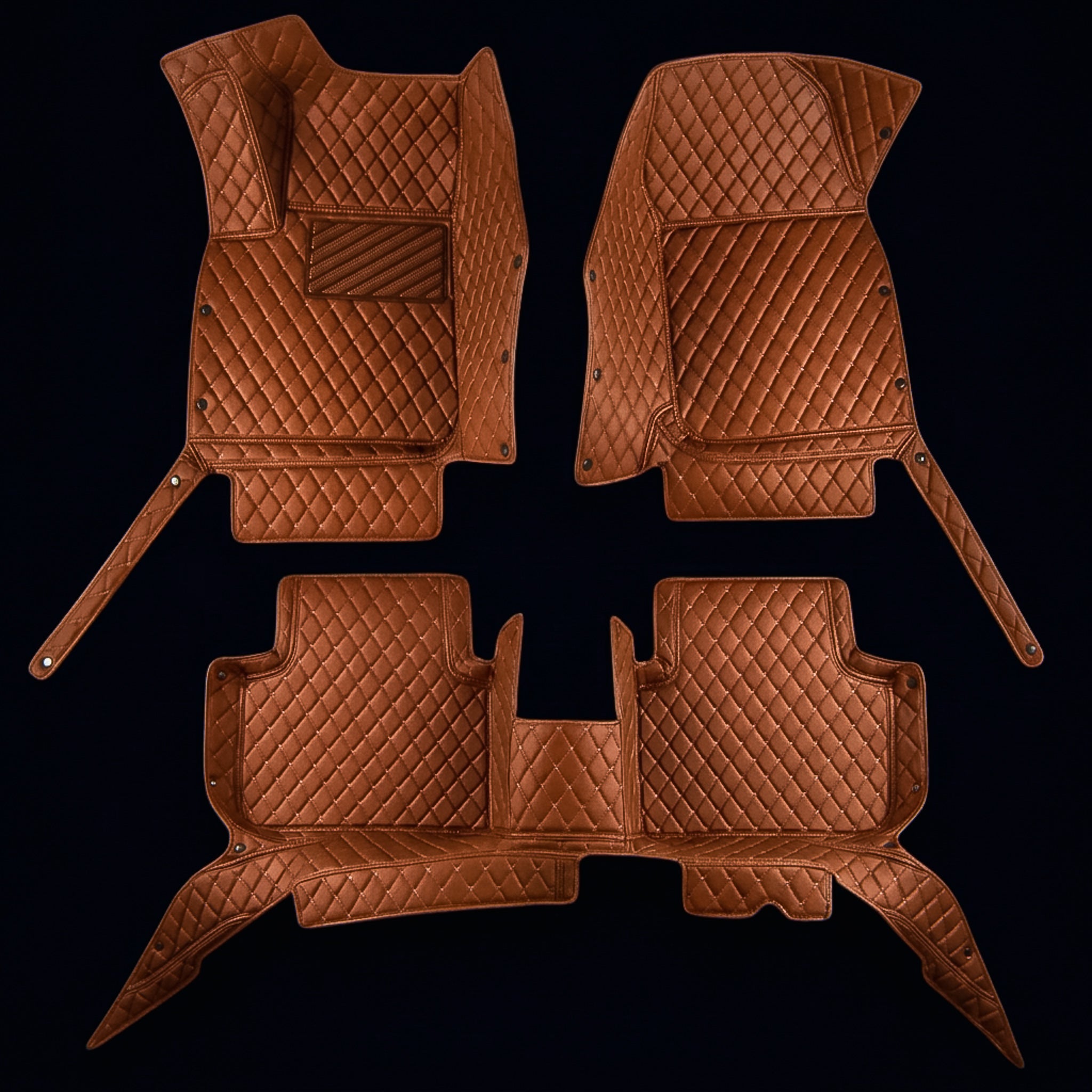 Diamond Series Custom Fit Car Mats - Caramel Brown