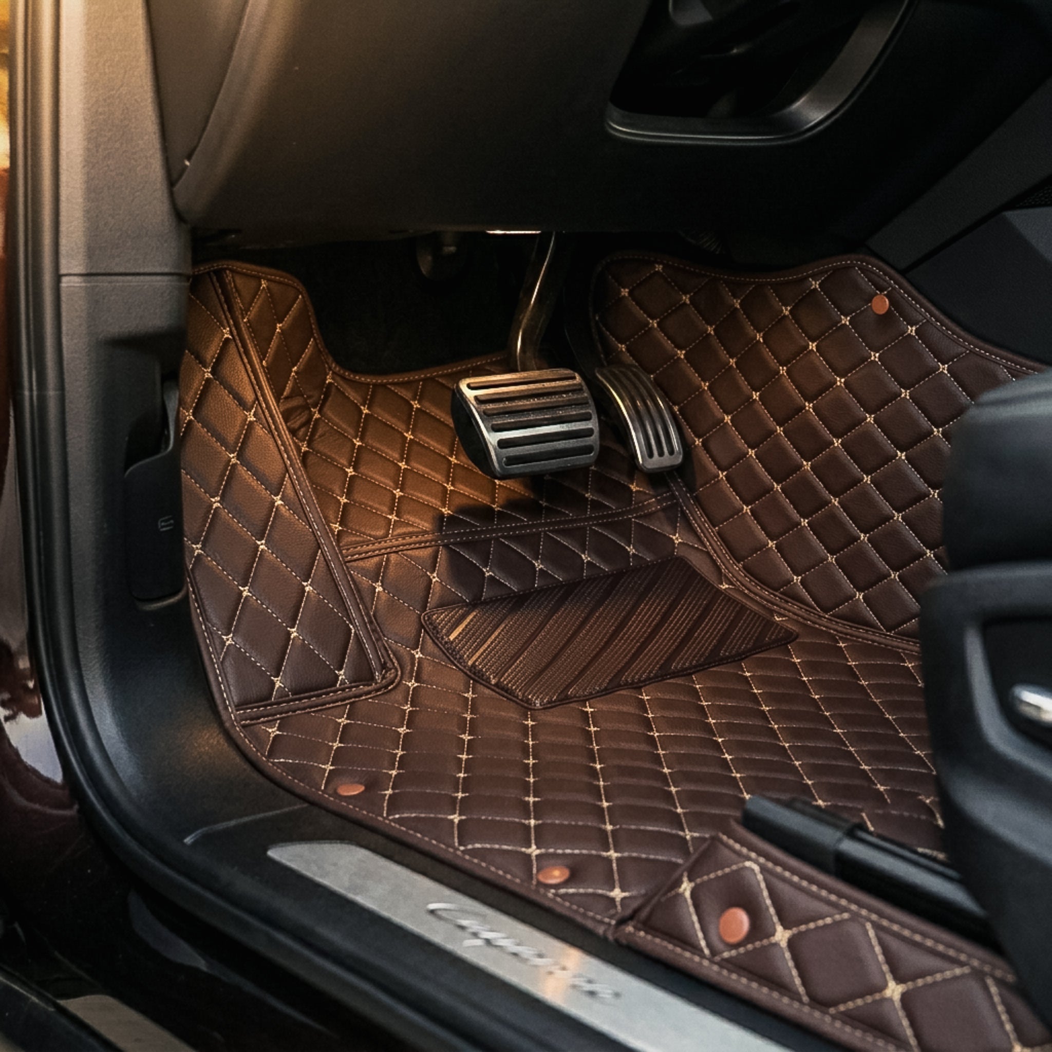 Diamond Series Custom Fit Car Mats - Chocolate Brown