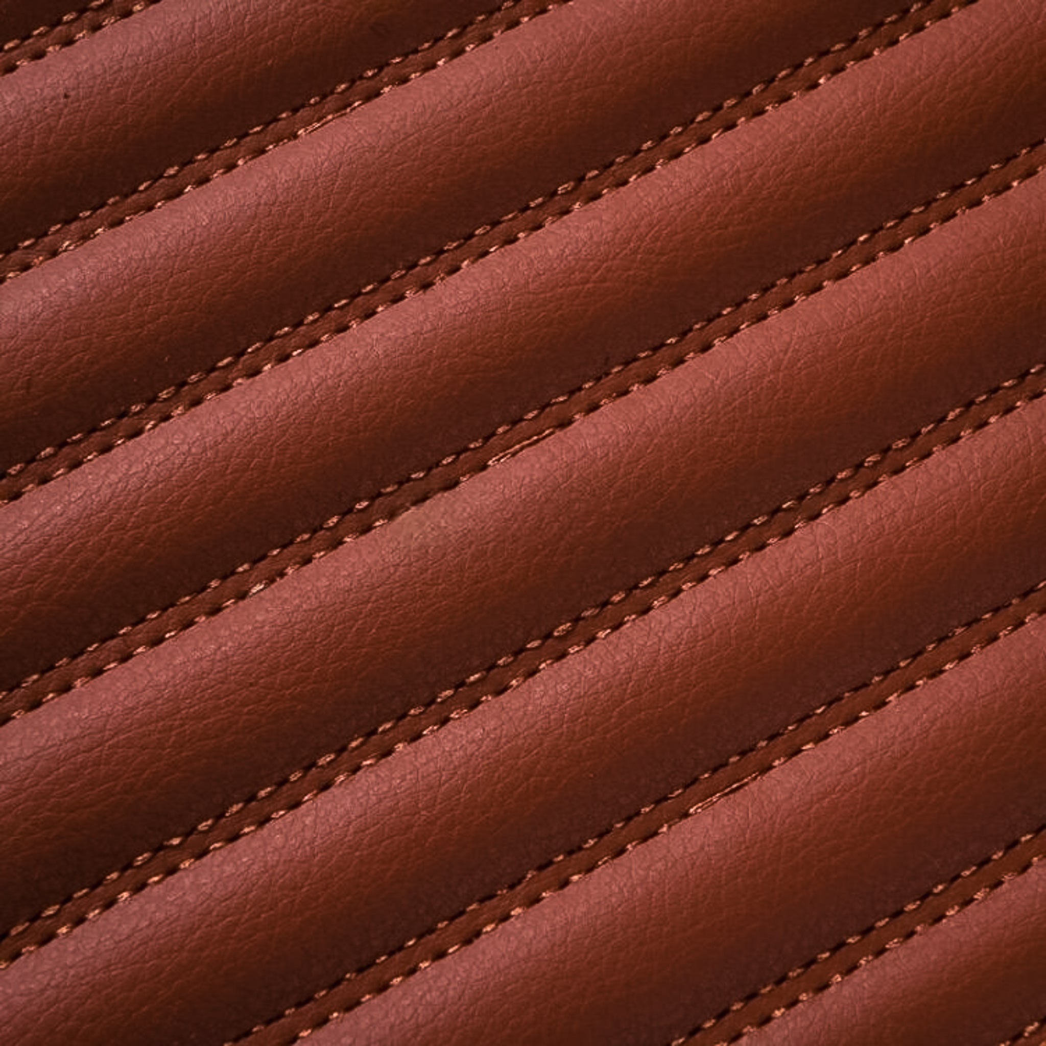 Ribbed Series Custom Fit Car Mats - Caramel Brown