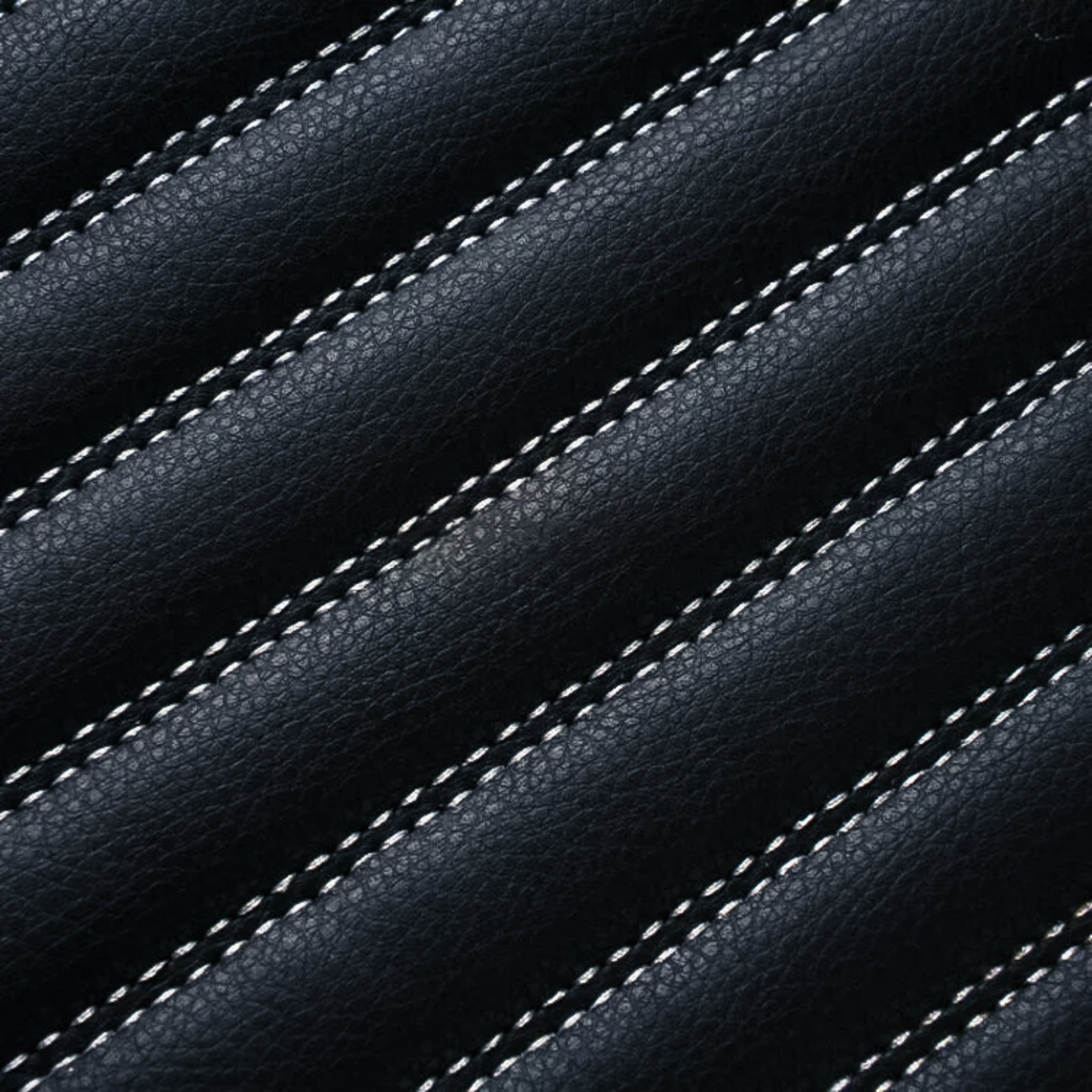 Ribbed Series Custom Fit Car Mats - Black & White