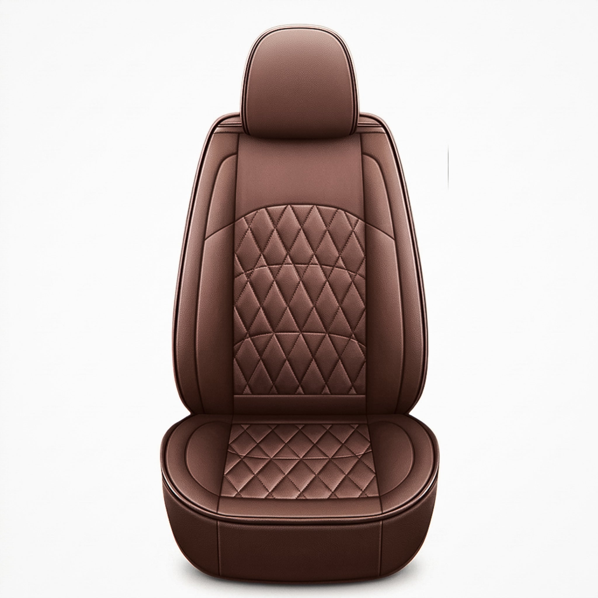 Diamond Luxe Series Custom Fit Seat Covers - Caramel Brown