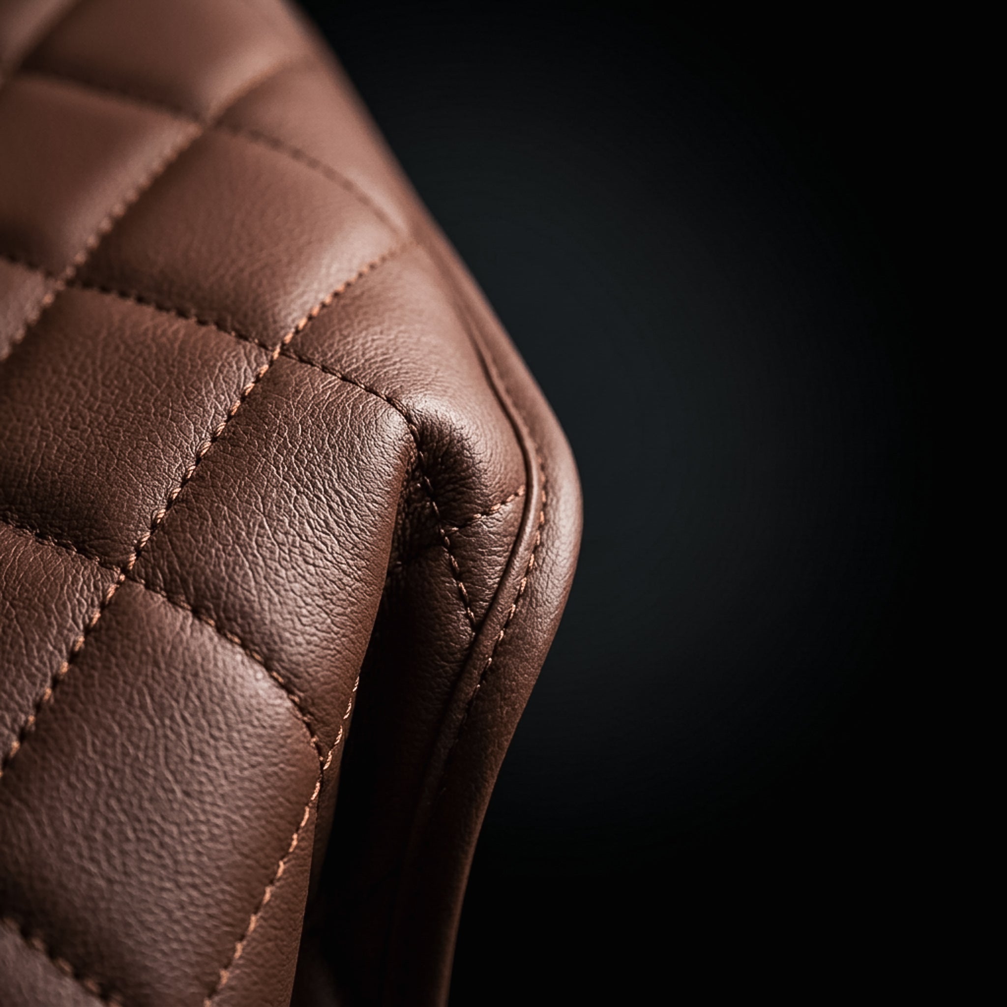 Diamond Luxe Series Custom Fit Seat Covers - Caramel Brown