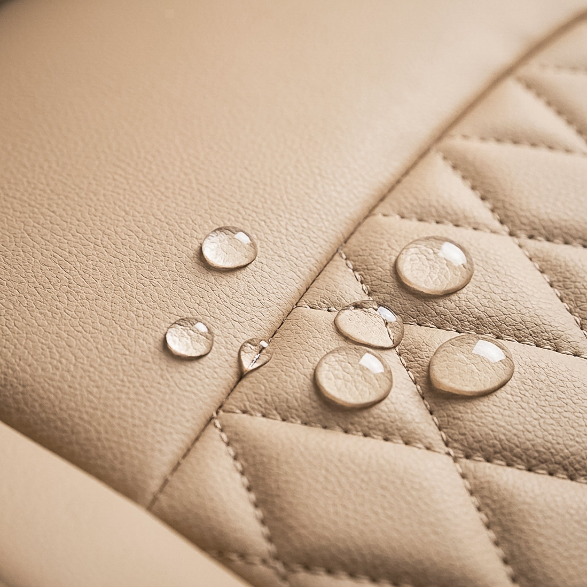 Diamond Luxe Series Custom Fit Seat Covers - Beige
