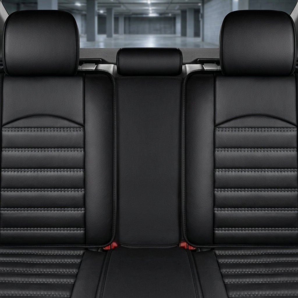 Ribbed Sport Series Custom Fit Seat Covers - Black & White