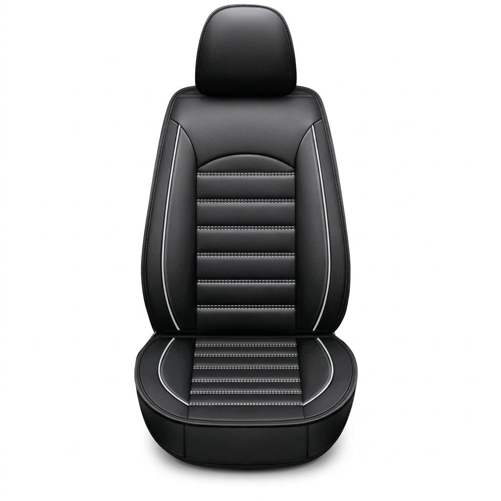 Ribbed Sport Series Custom Fit Seat Covers - Black & White