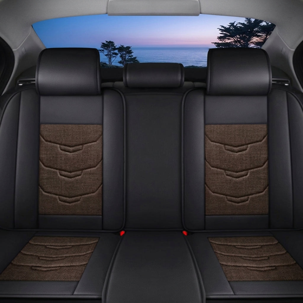 Elite Comfort Series Custom Fit Seat Covers - Black & Brown