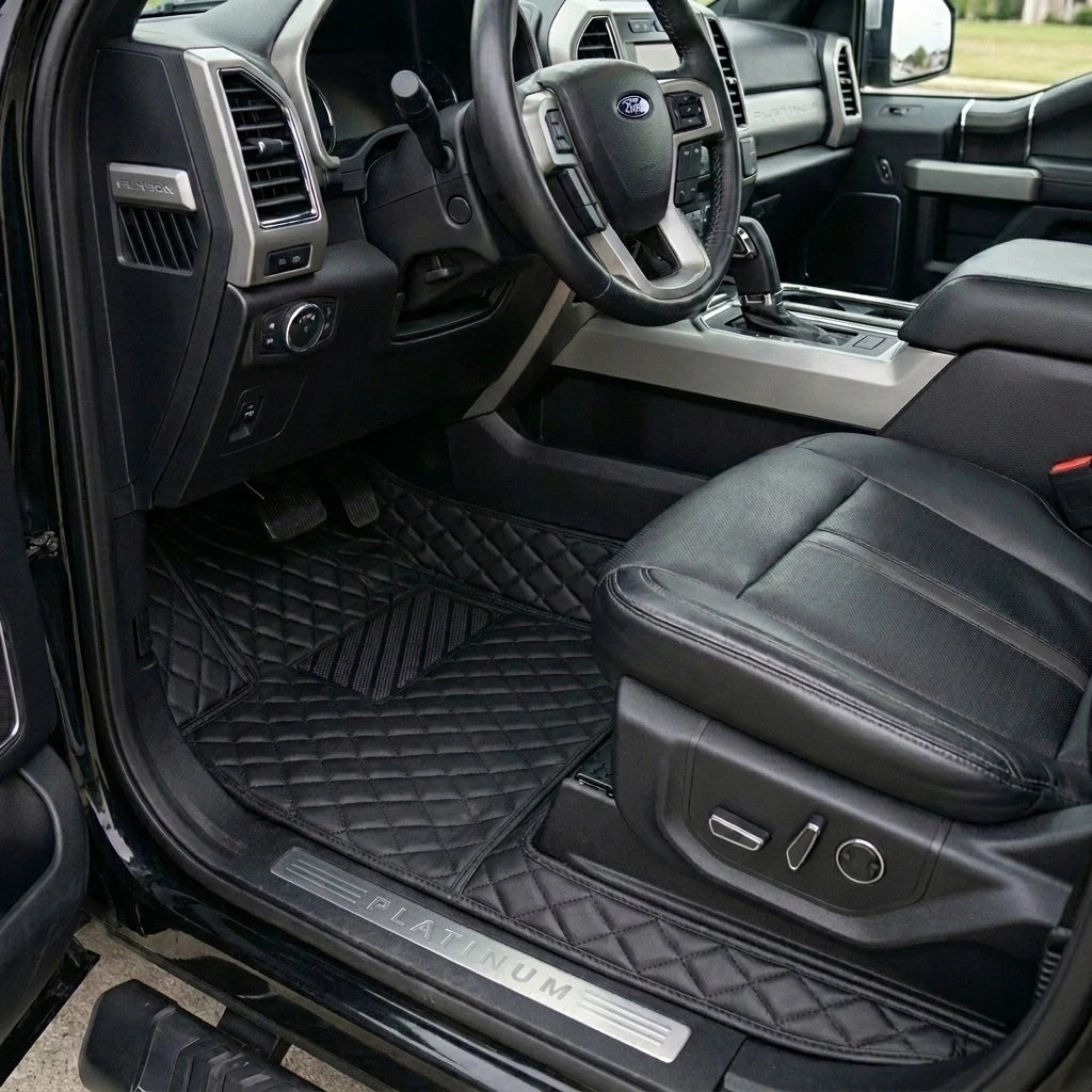 Tapis d'auto sur mesure Diamond - Tout noir