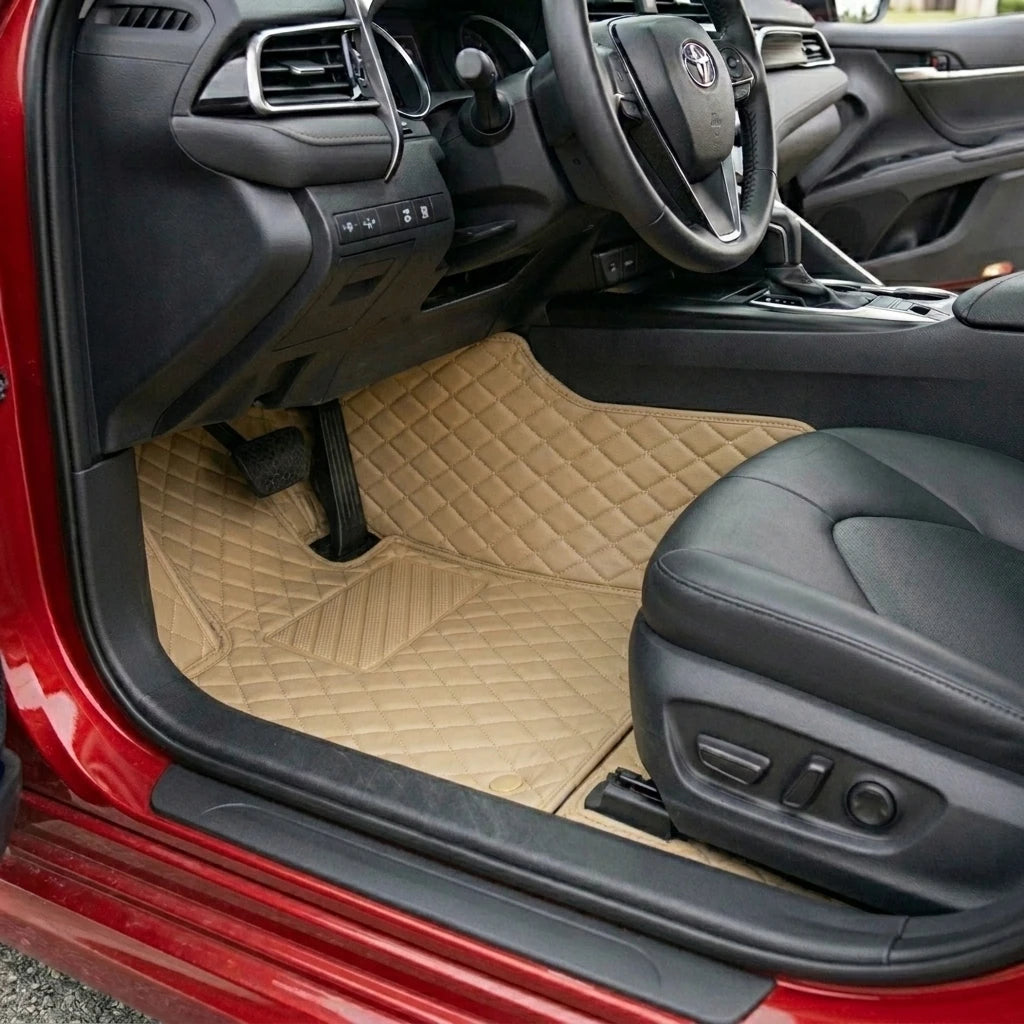 Tapis d'auto sur mesure Diamond - Beige crème
