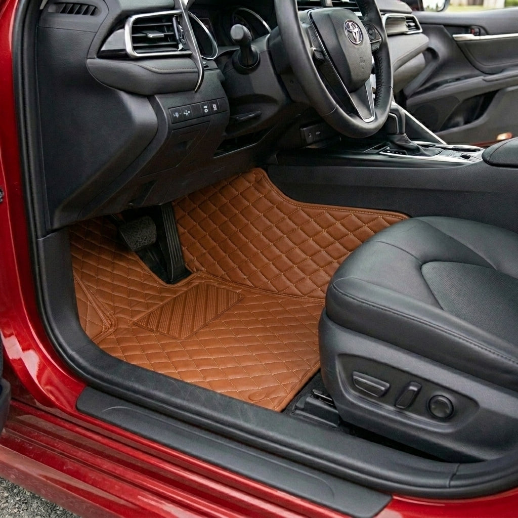 Diamond Series Custom Fit Car Mats - Caramel Brown