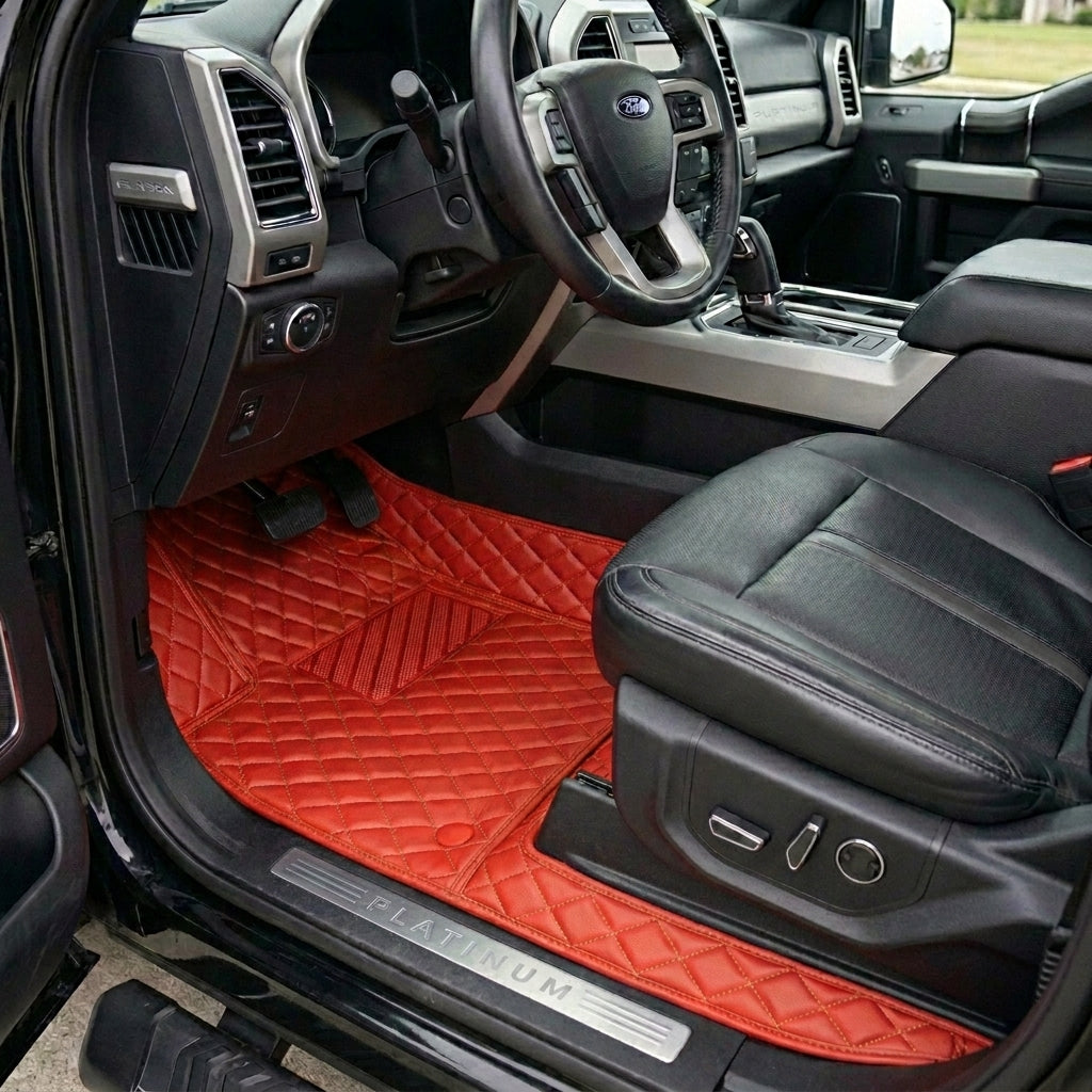 Diamond Series Custom Fit Car Mats - Ferrari Red