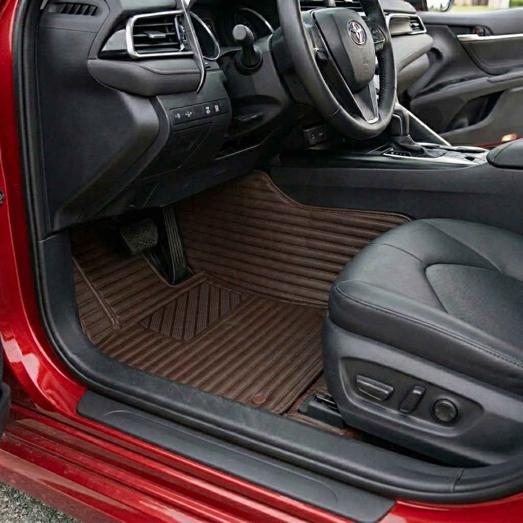 Ribbed Series Custom Fit Car Mats - Chocolate Brown