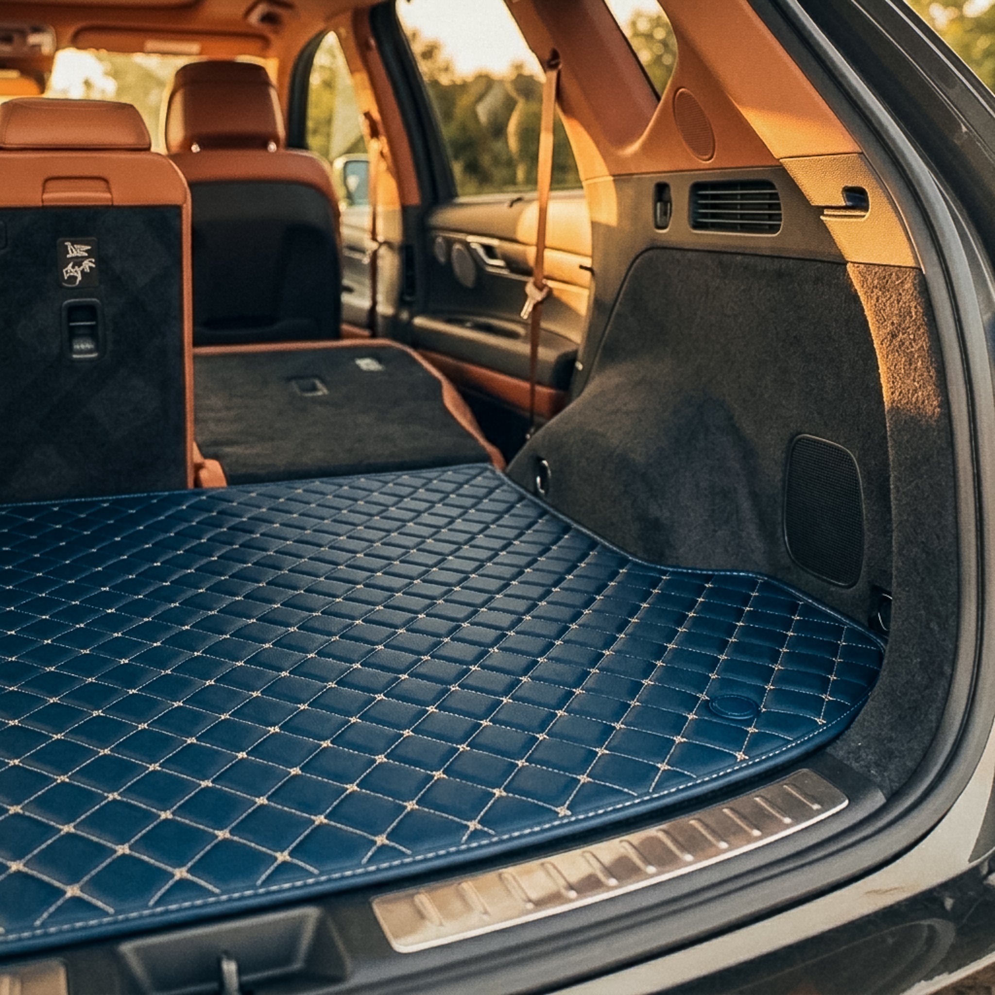 Diamond Series Custom Fit Trunk Mats - Vintage Blue