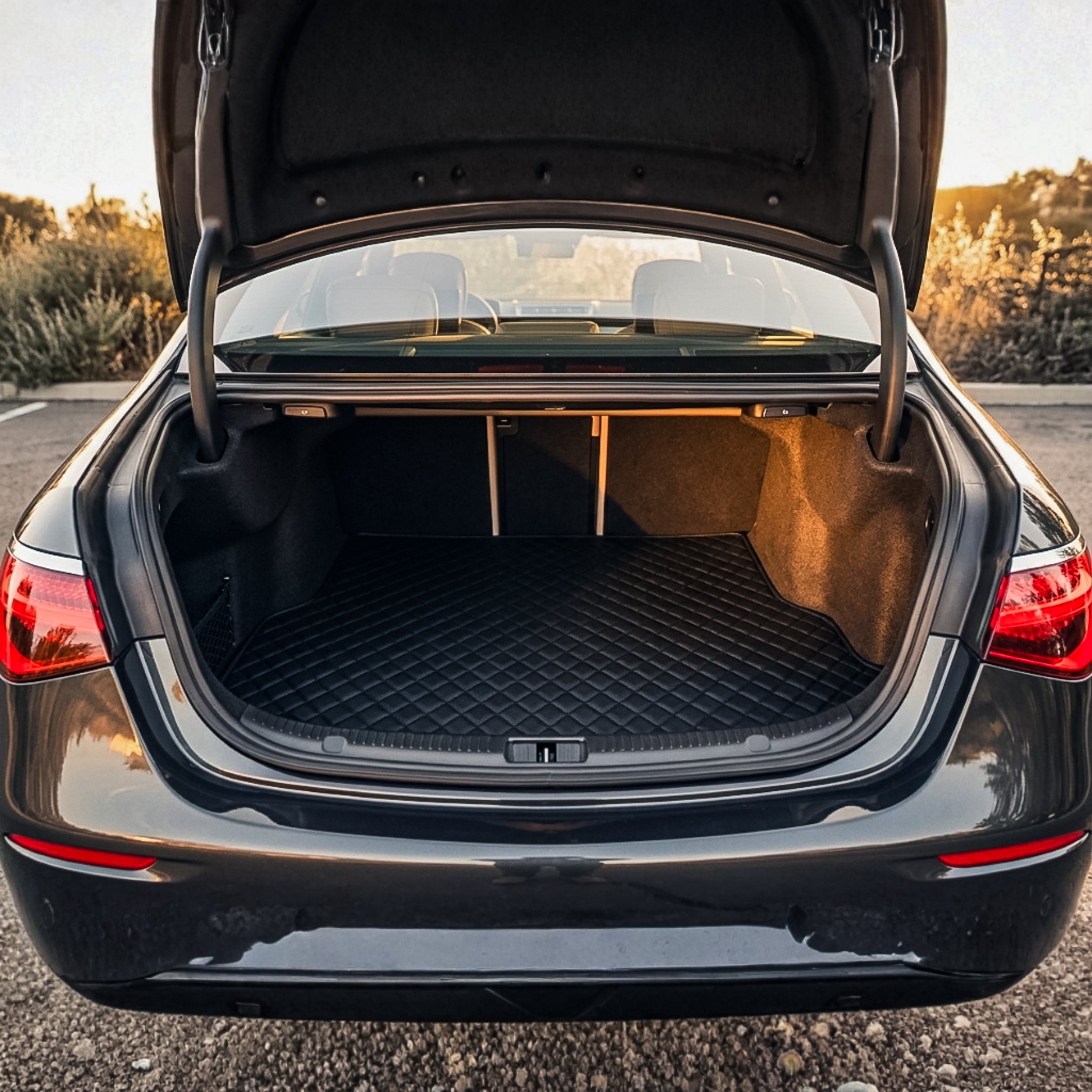 Diamond Series Custom Fit Trunk Mats - All Black