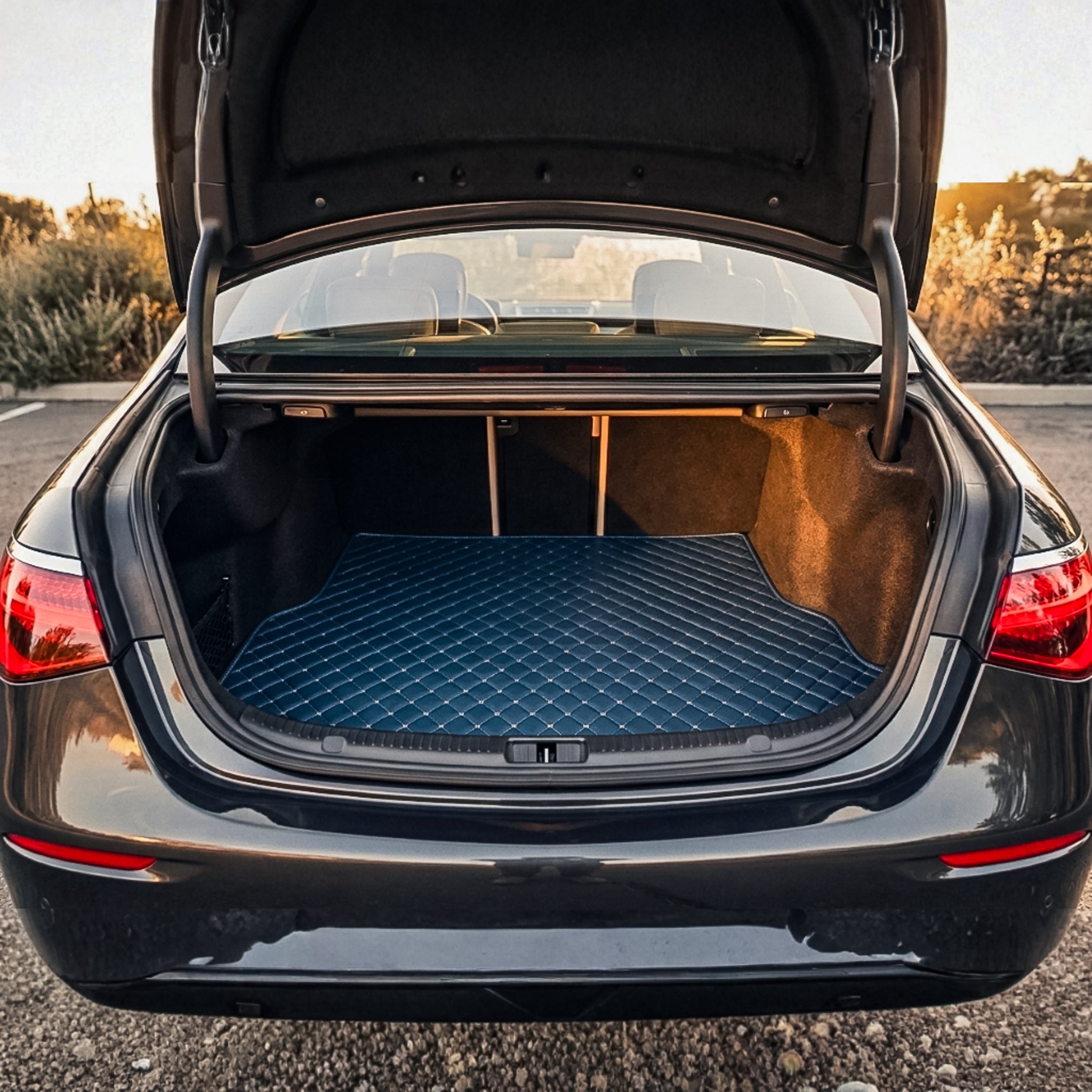 Diamond Series Custom Fit Trunk Mats - Vintage Blue