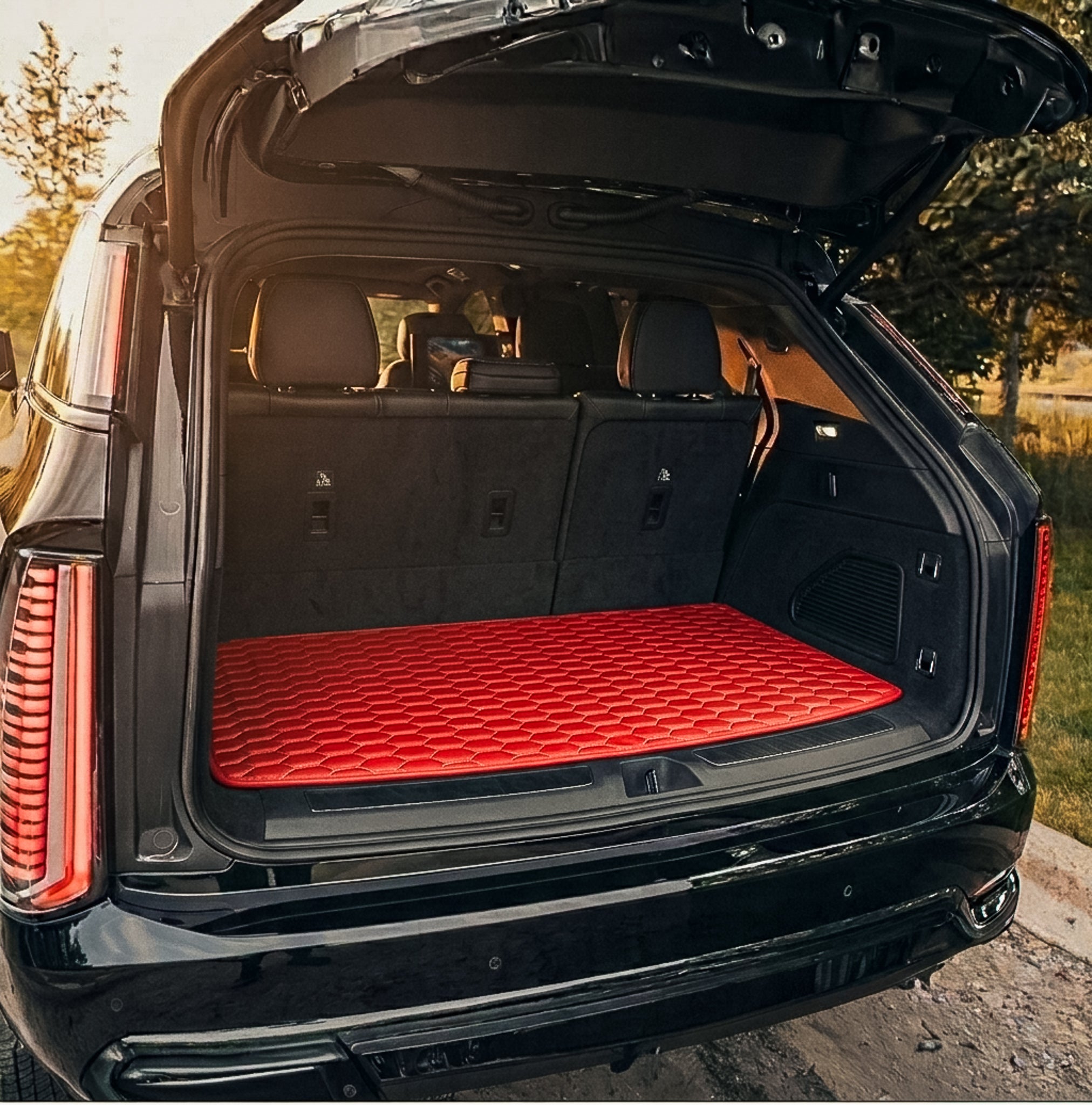 Hexa cargo liner in Ferrari red for SUVs and sports cars — Matrikar