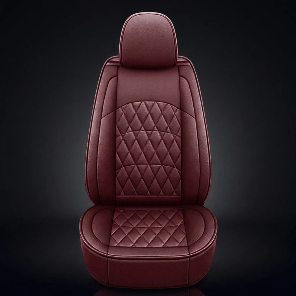 Housses de siège sur mesure série Diamond Luxe - rouge vin