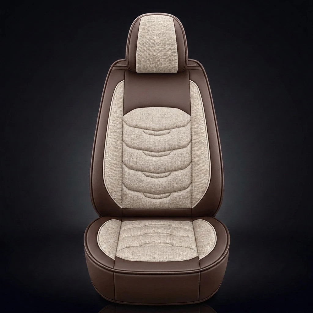 Housses de siège sur mesure Elite Comfort Series - Beige et brun