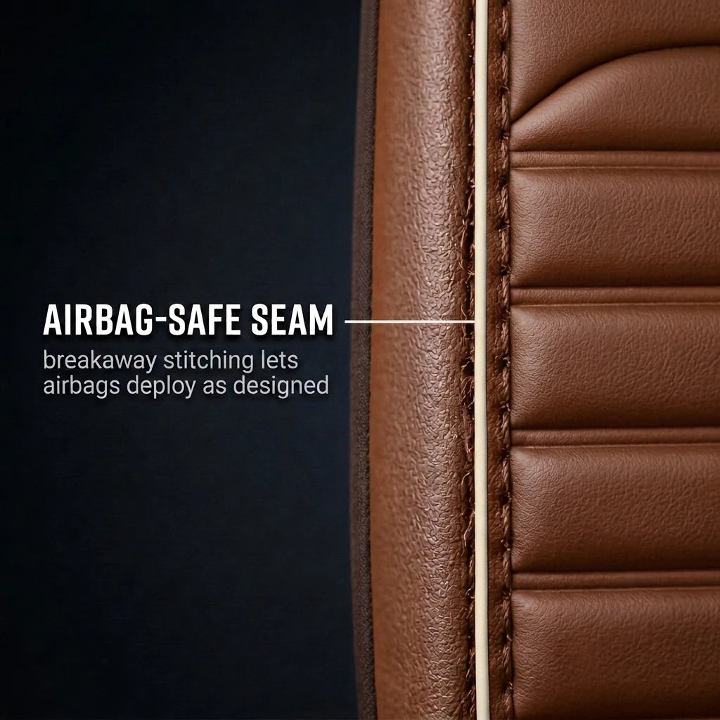 Ribbed Sport Series Custom Fit Seat Covers - Brown