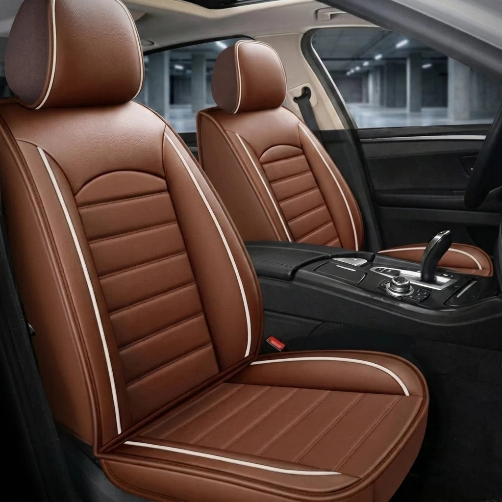 Ribbed Sport Series Custom Fit Seat Covers - Brown