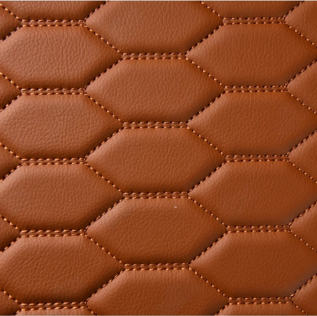 Tapis d'auto sur mesure Hexa - Brun caramel