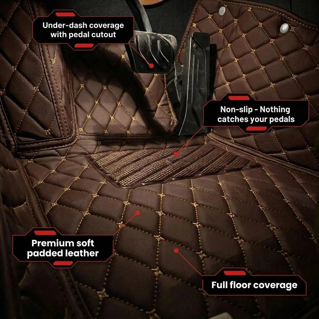 Tapis d'auto sur mesure Diamond - Brun chocolat