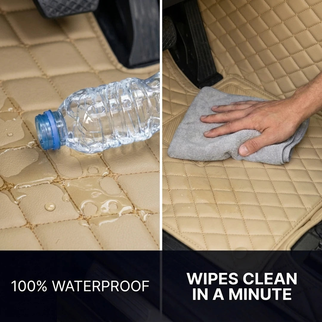 Tapis d'auto sur mesure Diamond - Beige crème