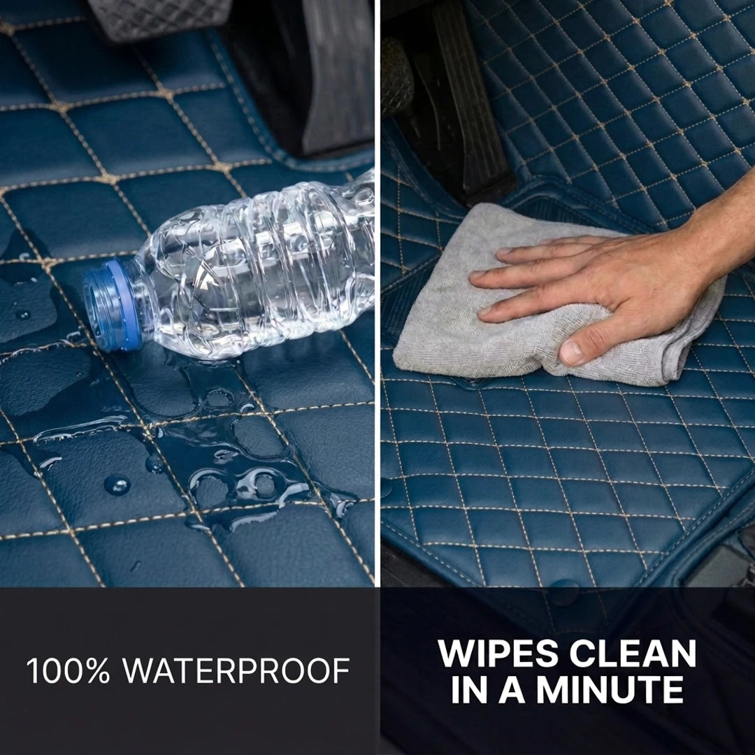 Tapis d'auto sur mesure Diamond - Bleu vintage
