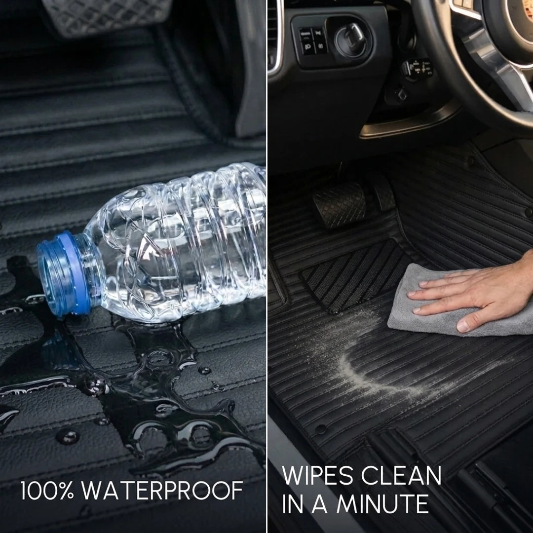 Ribbed Series Custom Fit Car Mats - All Black