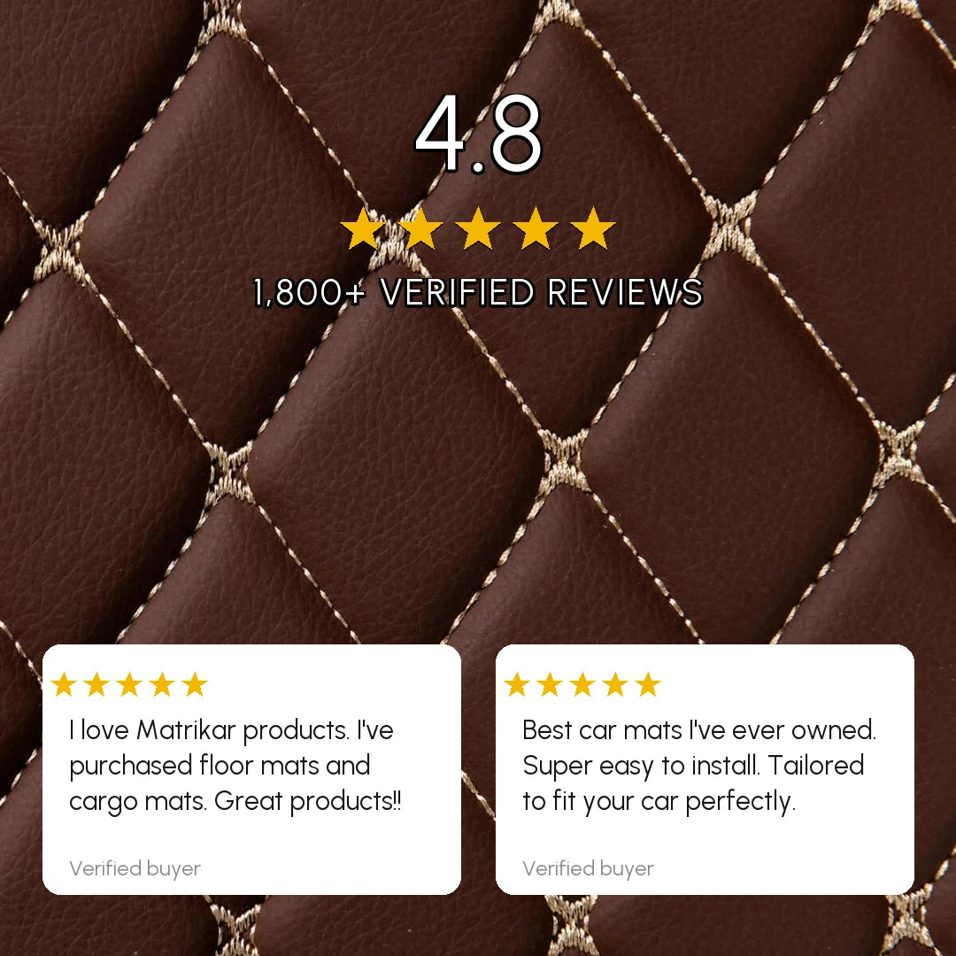 Tapis d'auto sur mesure Diamond - Brun chocolat