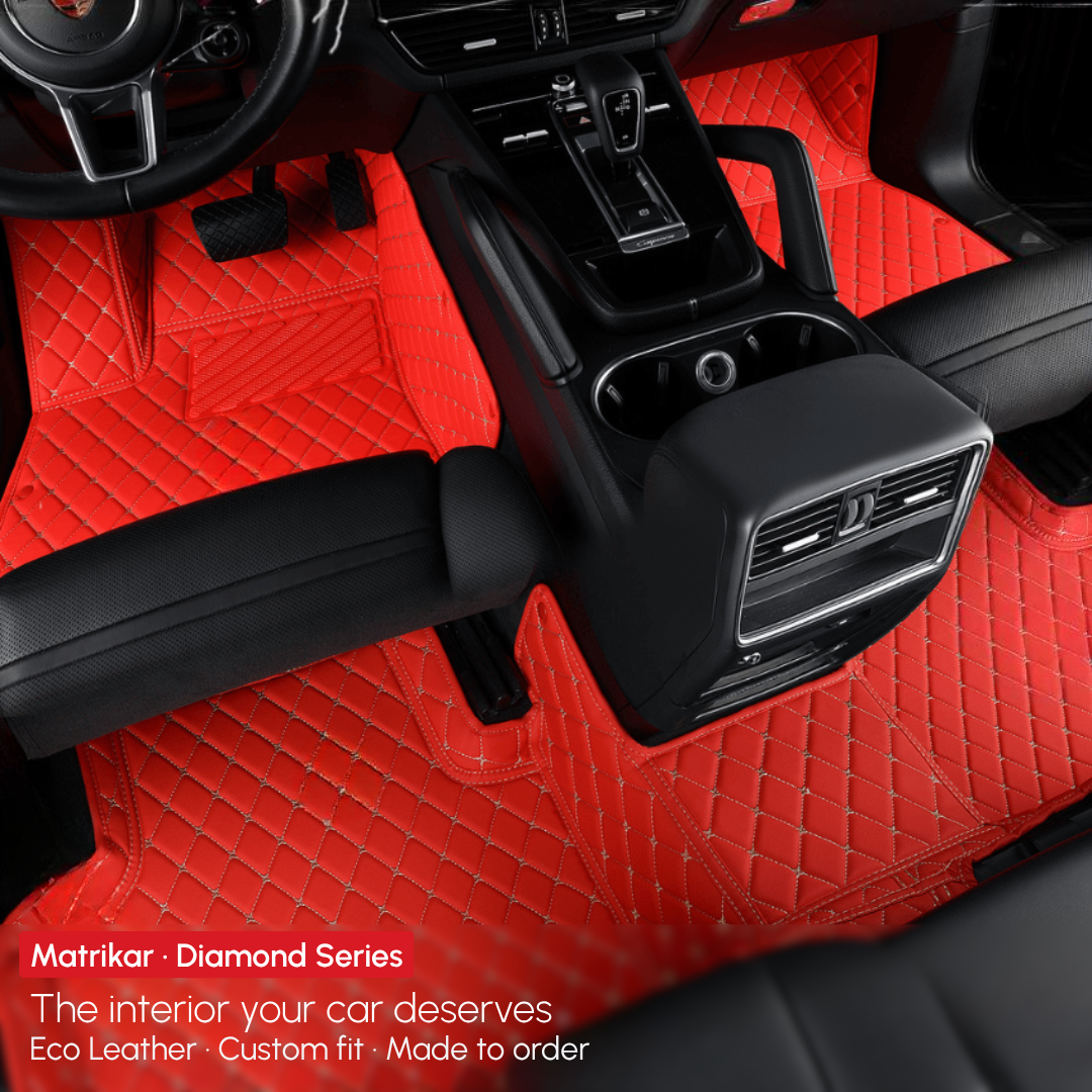 Diamond Series Custom Fit Car Mats - Ferrari Red