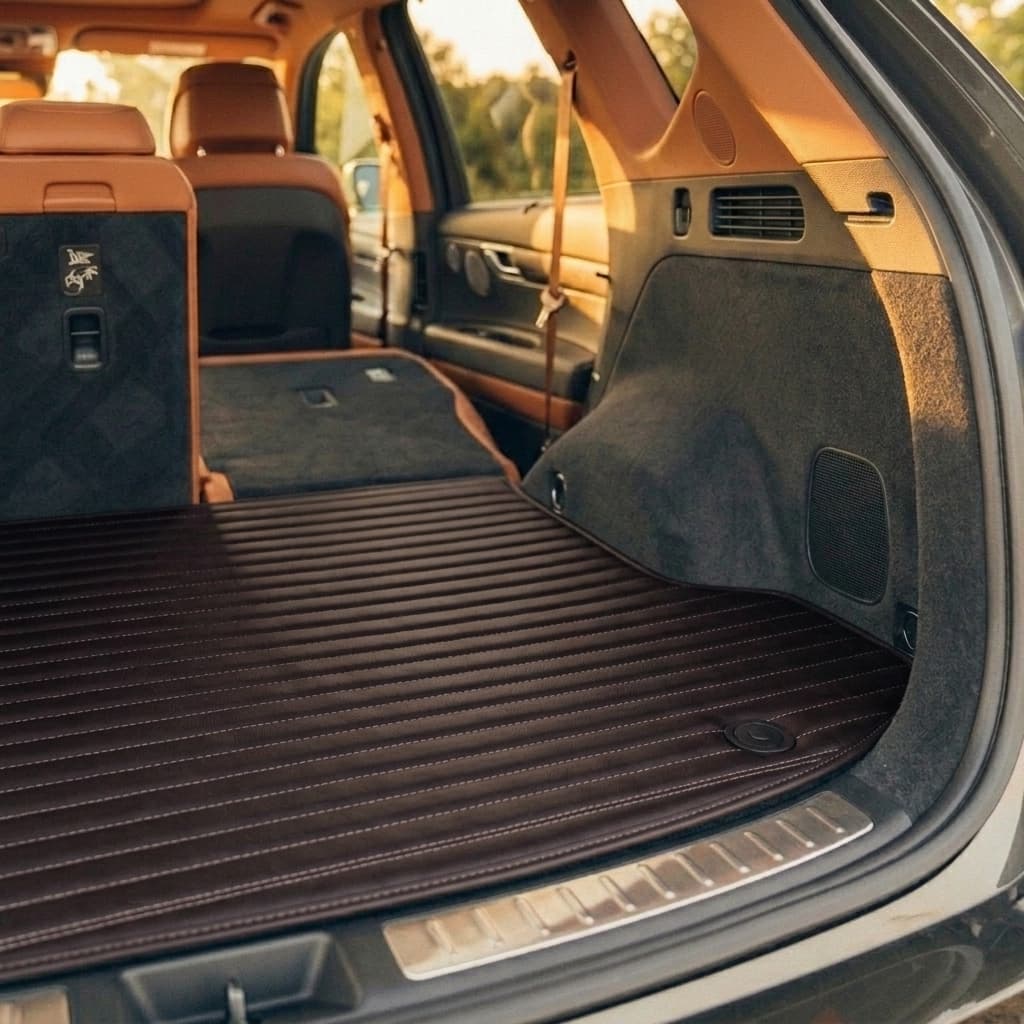 Ribbed Series Custom Fit Trunk Mats - Chocolate Brown