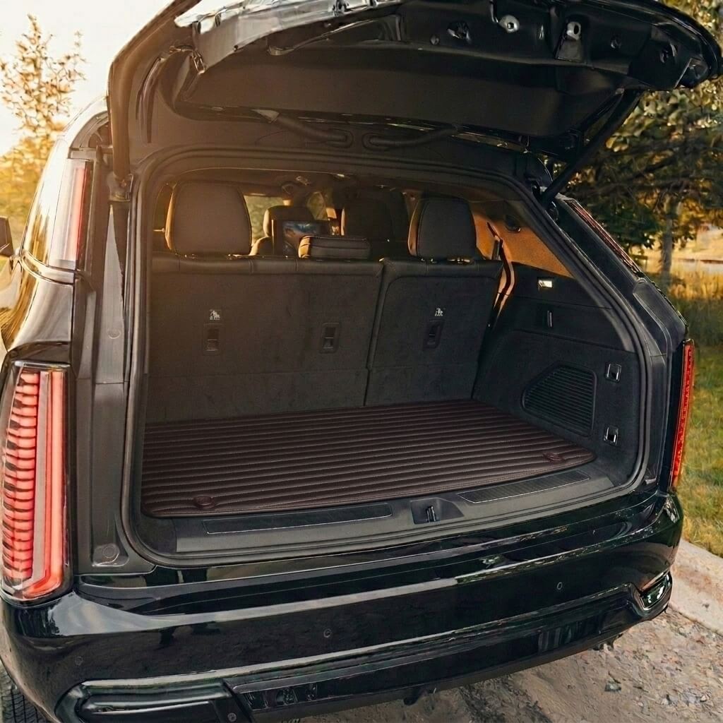 Ribbed trunk liner in chocolate brown with raised waterproof edges — Matrikar