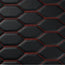 Black & Red Stitching - Hexa