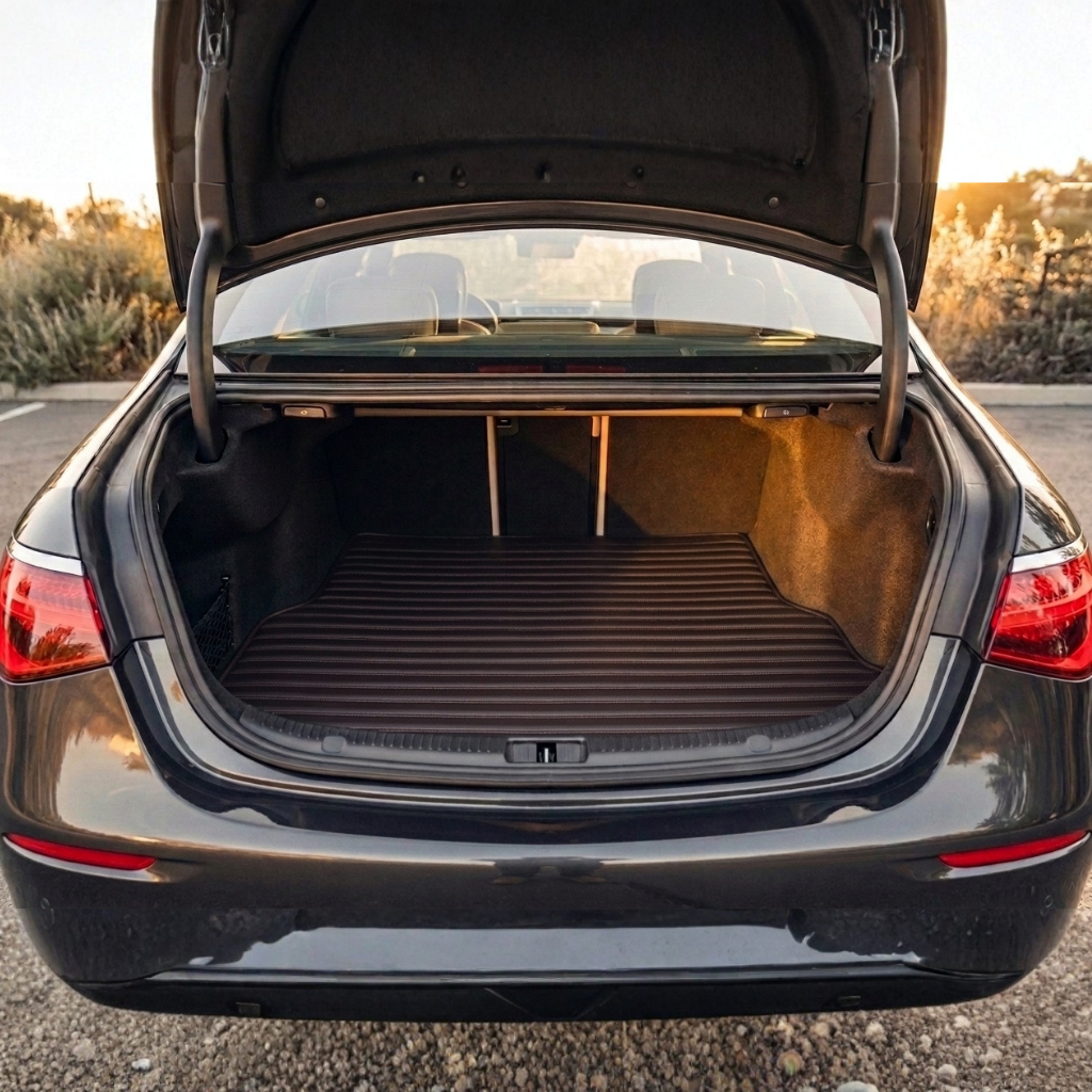Ribbed Series Custom Fit Trunk Mats - Chocolate Brown