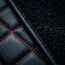 Black & Red Stitching & Black Top Carpet