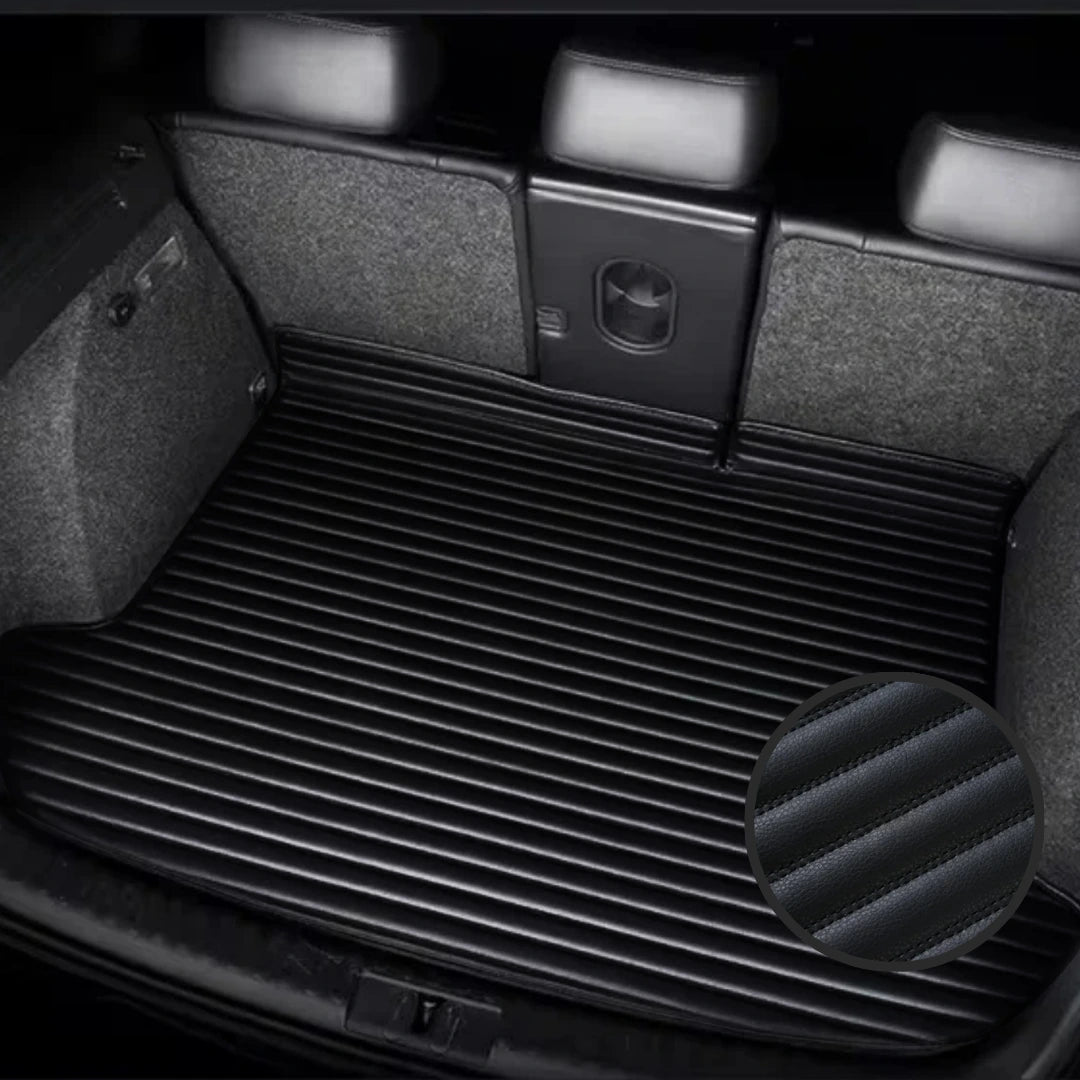 Ribbed Series Custom Fit Trunk Mats - All Black