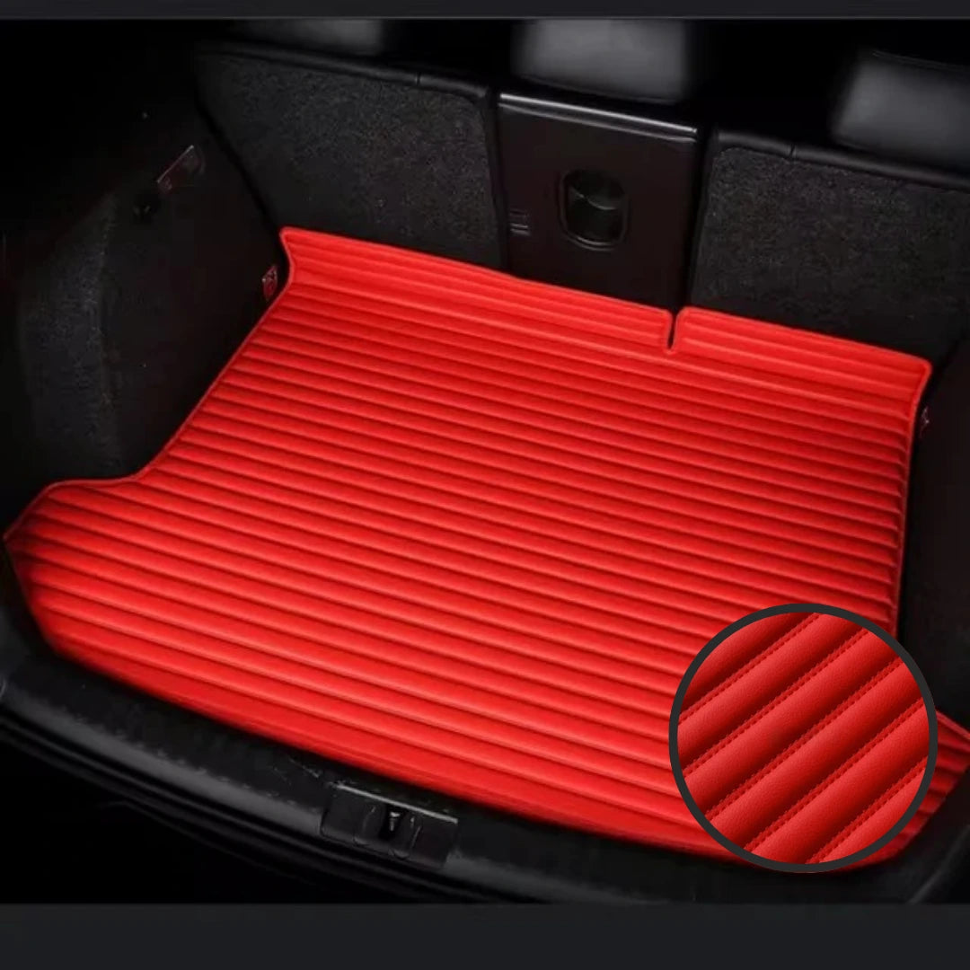 Ribbed Series Custom Fit Trunk Mats - Ferrari Red