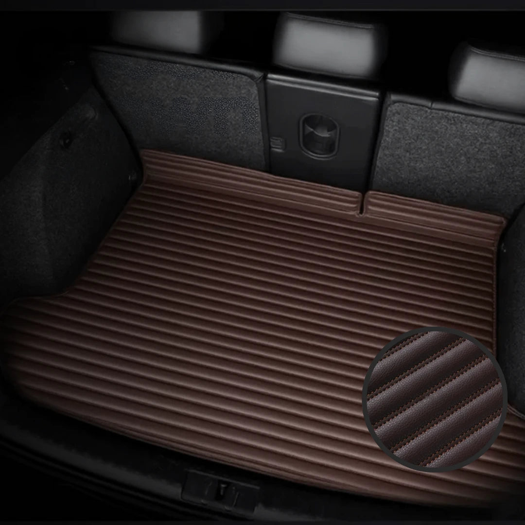 Ribbed Series Custom Fit Trunk Mats - Chocolate Brown