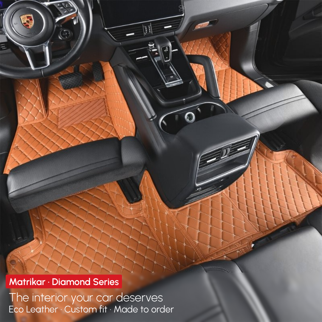 Diamond Series Custom Fit Car Mats - Caramel Brown