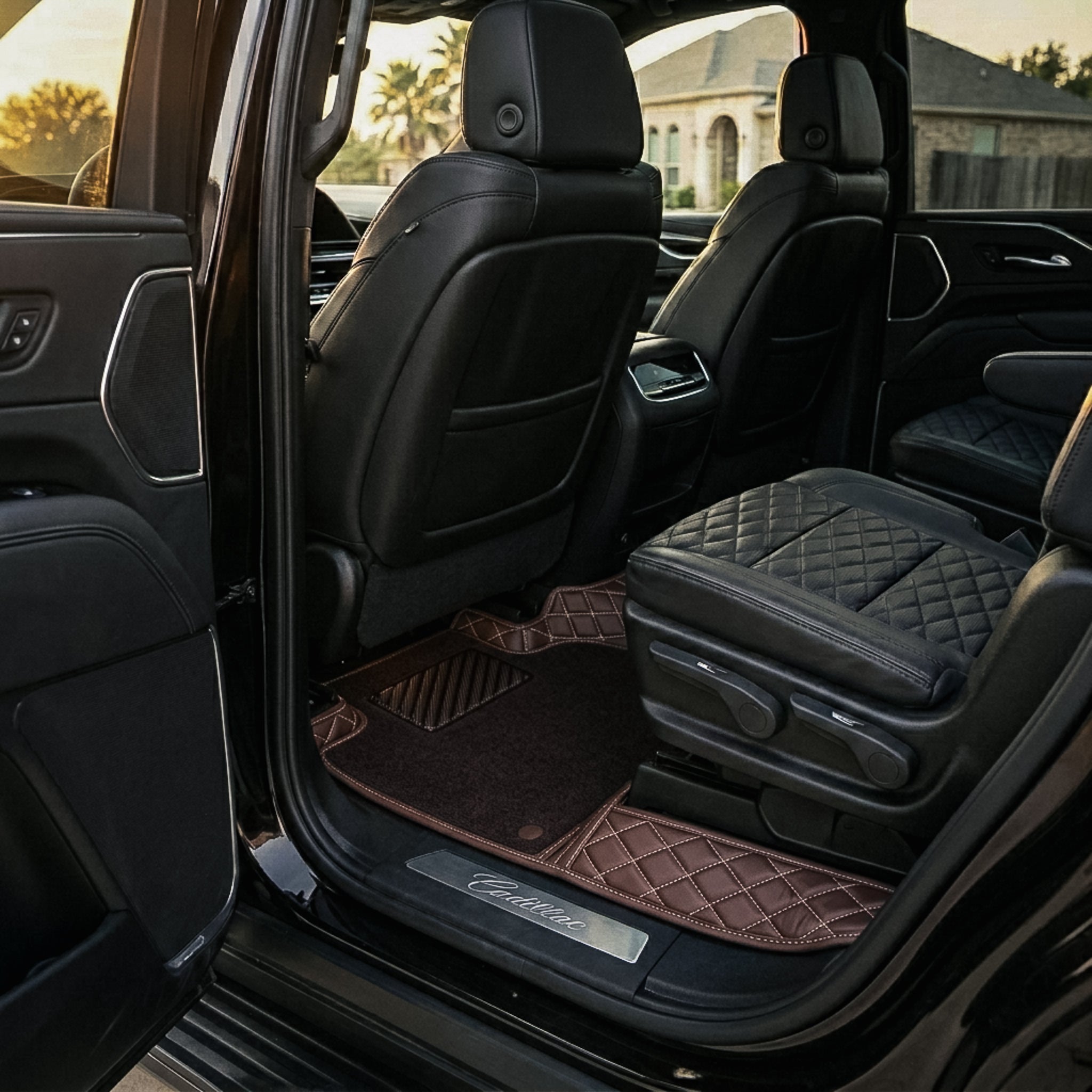 Dual-Layer Series Custom Fit Car Mats - Chocolate Brown & Chocolate Brown Top Carpet