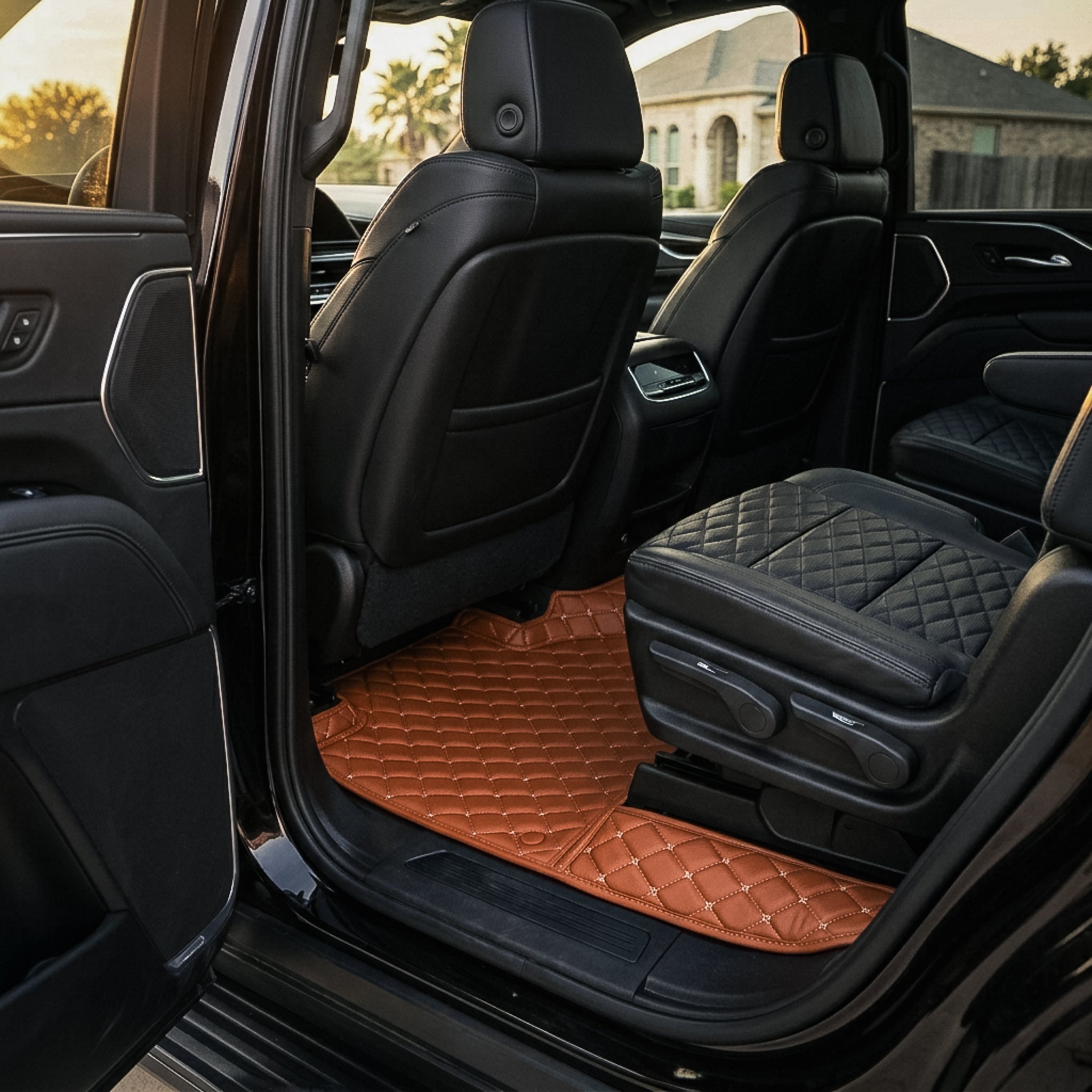 Diamond Series Custom Fit Car Mats - Caramel Brown