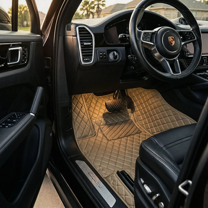 Diamond Series Custom Fit Car Mats - Cream Beige